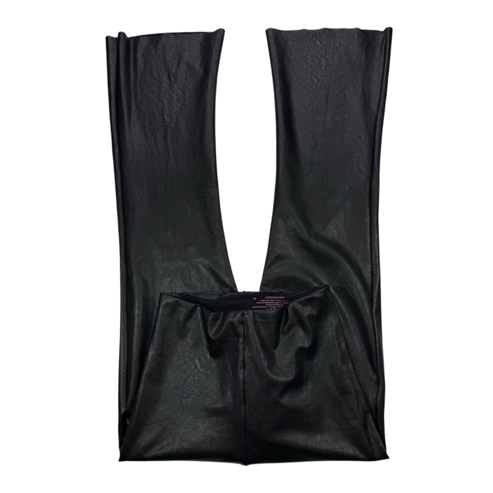 Commando Faux Leather High Rise Flare Crop pants, XS